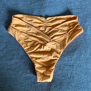 Riot Swim Orange Bikini Bottom High Waist